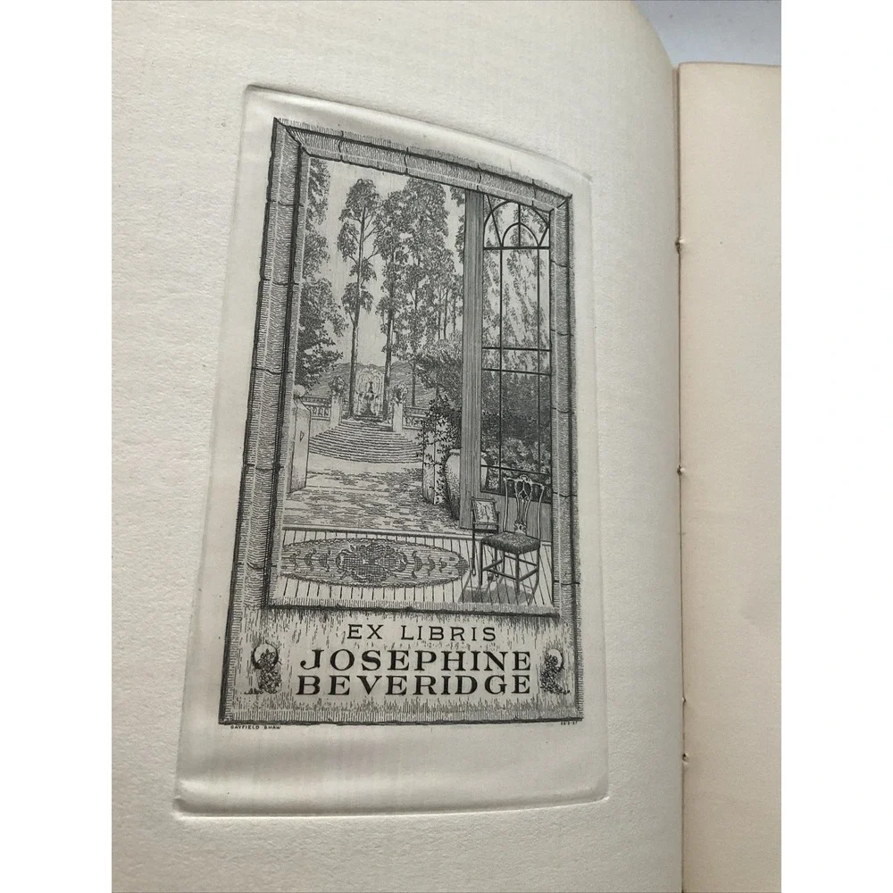 Ex Libris Year Book American Society of Bookplates Illustrated Rare 1939 Vintage